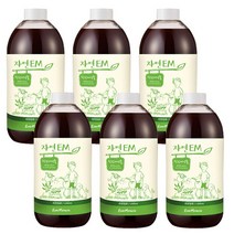 [이엠] 자연EM6개(1 000ml) 발효액 활성액 착한미생물 복합미생물제제, 1L, 6개입