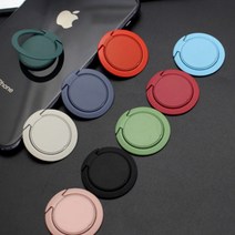 달자샵 1+1 얇은 스마트 그립톡 거치대 심플 무광 컬러 스마트링, 1p+1p, 2