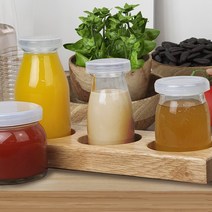 유리병 우유병 100ml-AHEI100 공병 푸딩병 도매, 우유100ml-LDPE스냅캡, 1개