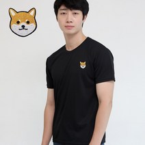 멋지군 코오롱 쿨론 기능성 반팔 빅사이즈 시바 자수 쿨티셔츠 티셔츠