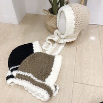 배색 웨이브 스키장 겨울 남자 목도리 여자 후드 니트 바라클라바 모자