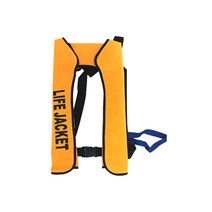 팽창형 바다 갯바위 낚시 구명 자동 휴대용 자동 구명 조끼, 11 주황색 설명서
