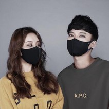 아트박스/기봉코리아 [MLB] 패션 마스크 블랙 2종, 엘에이다저스 S