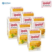 이팔라트 Ipalat 목캔디 마일드허니 쉰목 기침 입냄새 어린이 40정 독일직배송, 6통