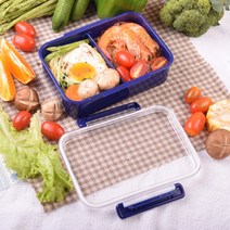 밀프랩 샐러드 런치 도시락 수저포크젓가락세트 1+1, 700ml 2개(칼러 랜덤발송), 포함(2개)