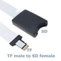 노트북 외장 그래픽카드 usb 10cm 60cm TF 남성 여성 마이크로 SD 카드 판독기 확장 어댑터 케이블 Extender 자동차 GPS 전화 TV 카메라, 25cm+TF M SD F