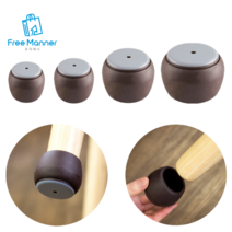 원형 의자다리커버 4P 의자끄는소리 장판찍힘방지 의자발캡, 1개, 적정 25~28mm