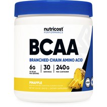 뉴트리코스트 BCAA 파인애플 맛, 240g, 1개