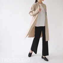 마롱패션 차이나 셔츠 원피스 솔리드 베이지 그레이 마롱