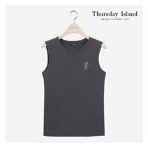 [국내정식매장] 써스데이아일랜드 티셔츠 [Thursday Island] 여성 프린트 포인트 나시 티셔츠(T214MSL232W)