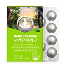 라이즈 테아닌 긴장완화 영양제 알파파 테아닌 편안한 스트레스 케어 엔 건강기능식품 L테아닌 청사과 분물 녹여먹는, 6개, 편안한테아닌30정x6박스