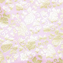 [동대문패션포인트] 수국양단 한복 원단 금박, 연분홍(45)