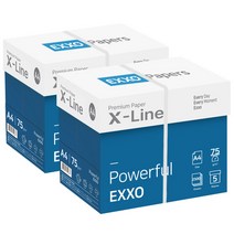 엑소 엑스라인 A4 복사용지 A4용지 75g 2500매 2BOX(5000매), 상세페이지 참조, 상세페이지 참조
