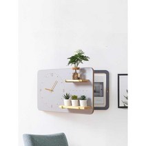 두꺼비집 가리개 인터폰 배전함 커버 모던 인테리어 시계, 블랙 S-E형