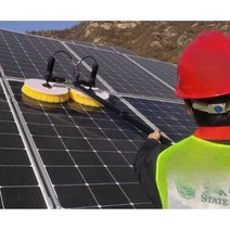 태양광 패널 청소 롤러 듀얼 브러쉬 전동 세척 도구, 상세 페이지 참고, 흰색 7.5m 220v 이중