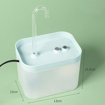 분수 장식 실내 대 미니 인테리어 정원 가정용 연못 고양이 물 자동 필터 USB 전기 음소거 술꾼 그릇 15l 고양이를 위한 재순환 여과 음수기 애완 동물 디스펜서, 없음, Blue White+US Plug
