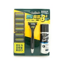 (디앤티) 가성비면도기 6중날면도기 면도날교체 쉐이빙폼 풀세트, 1개