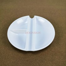 수채화 타원형 팔레트 매화 접시 세 줄 플레이트 평면 골판지 구아슈 모조 도자기, 한개옵션0