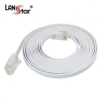 LANSTAR CAT6 UTP 평면 랜케이블 (LS-F6UTPD-5MW 5m)