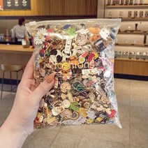 뱃지 삣지 귀여운 INS 조수 개인 맞춤 배지 핀 액세서리 만화 옷 금속 작은 보석 선물 10 개/30 개, [01] 10pcs random