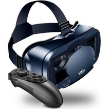 NEWSTYP 5~7인치 VRG Pro 3D VR 안경 가상현실 풀스크린 비주얼 광각 박스 블루투스 리모콘 포함 스마트폰 블랙 베이직, Black Basic