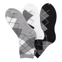 남성 명품 중목 양말 남자 학생 아가일 체크 패션 삭스