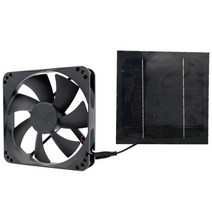 20w 태양열 배기 팬 공기 추출기 6 inch mini ventilator solar panel powered fan for dog 치킨 하우스 온실 rv, 초콜릿