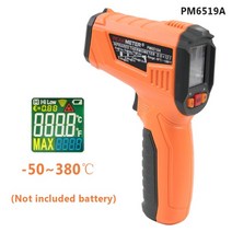 PEAKMETER PM6519B 레이저 LCD 디지털 적외선 온도계 온도 측정기 건, PM6519A
