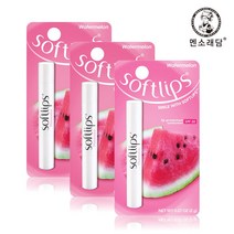 멘소래담 소프트립스 워터멜론 립밤 2g x3개