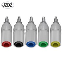 Jzdz 5pcs 바인딩 포스트 터미널 electorn 커넥터 대전류 4mm 바나나 잭 소켓 diy 부품 j.50012