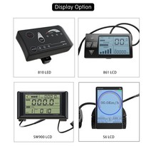 Ebike 부품 키트 컨트롤러 디스플레이 스로틀 PAS 1T4 케이블 250W 모터 전기 자전거 방수 플러그 36V 48, 08 48V SW900LCD 20A, 01 Thumb throttle