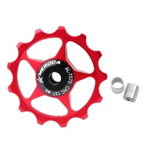 자전거롤러 MEROCA-자전거 뒷 변속기 자전거 롤러 들러 금속 베어링 11T MTB 로드 바이크 자키 휠 7/8, 04 red 13T