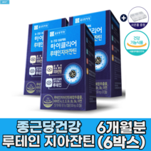 종근당건강 루테인지아잔틴 3개월분-6개월분 패밀리팩 구매하기 건강기능식품 홈쇼핑 음식 루태인지아잔틴 마리골드꽃 아이클리어 차인표루테인 자체제작알약케이스 증정 사은품증정구성, 6박스(6개월분)