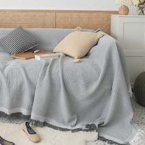 SKANDSALO 쇼파 패드 6인용 천커버 가죽갈이 돌쇼파 매트 천갈이, waffle 그레이_180 x 300cm