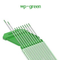 텅스텐봉 용접봉 10pcs 전극 용접 전극 1.0 1.6 2.0 2.4 3.0 3.2 4.0mm wt20 wc20 wl20 wl15 wy20 wr20 tig 막대, wp(녹색), 175mm