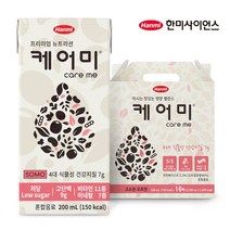 한미 식사대용 케어미 200ml (16팩) /올인원 단백질/프로틴/귀리/저당/고단백질, 64팩