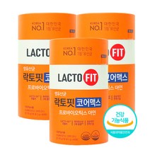식약처 인증 라톡핏 유산균 코어 맥스 종근당 우리가족 라토핏 장건강 라토픽 라토픽 5x 생 유산균 랏토픽 프로바이오틱스 아연 성인 어르신 노인 배변활동, 60포 X 3통 (6개월/복수구매할인)