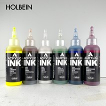홀베인 아크릴 잉크 액상 아크릴물감 100ml, AI892모브