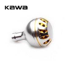Daiwa 및 Shimano 용 Kawa 낚시 릴 핸들 손잡이 1000-3500 모델 용 35mm 직경 스피닝 릴 합금 소재, 실버 골드