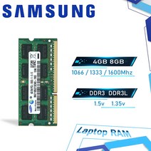 삼성 노트북 RAM 2GB 4GB 8GB PC3 PC3L DDR3 DDR3L 1066 1333 1600MHz 8500S 10600S 12800S 메모리 SODIMM 127174, 13 2pcs  4GB 1333 1.35V