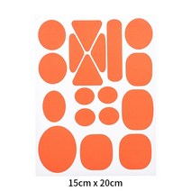 3M 타프 즉석멀티 컬러 수리 구멍 세척 가능 패치 자체 접착 다운 재킷 바지 티셔츠 비옷 우산 천 텐트, 15 17 Orange