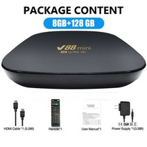 안드로이드셋탑박스 안드로이드셋탑 안드로이드TV박스 스마트티비만들기 셋톱박스 안드로이드TV 셋탑박스 TV셋톱박스 안드로이드TV박스 안드로이드셋톱박스 안드로이드박스 안드로이드티비박스, Eu 플러그, 8G 128G