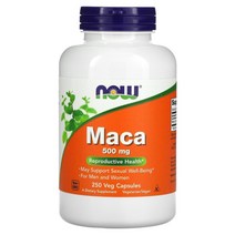 나우푸드 마카 500mg 비건 캡슐 250정, 250 개