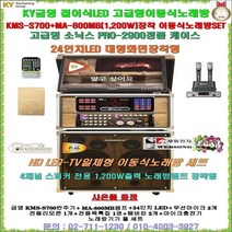 금영 KMS-S700일체형노래방(24형LED-TV장착) 금영 KMS-S700B고급형이동식노래방세트/소닉스2900PLUS고급케이스 /강당-음악실-요양원-노래교실-팬션-휴계실-이벤트용, KMS-S700(LED형) 4채널/무선마이크 타입