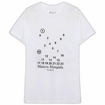 메종 마르지엘라 명품명품MAISON MARGIELA 메종마르지엘라 22FW 넘버링 로고 프린팅 반팔티 S2lG