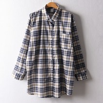 [아이우먼] 옥스퍼드오버핏남방 CRD822M107 빅사이즈 사이즈에서 자유로운 그녀~