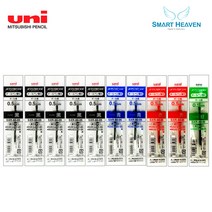 유니 제트스트림 3색펜 4색펜 멀티펜 리필심 SXR-80-38 SXR-80-05 SXR-80-07 10개, 다색펜(멀티펜) 리필 0.5 혼합 10개
