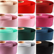 비즈아이 [Y-40-G]무광양면리본 50mm 12color 1yd(90cm), 회분홍