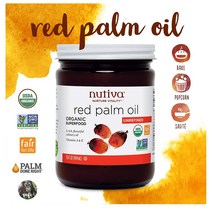 Nutiva 누티바 슈퍼푸드 레드 팜 오일 야자유 15oz(444ml) 2팩, 444ml