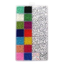 GHSHOP 5000pcs 3mm 체코어 유리 비즈 씨앗 보석 스페이서 느슨한 라운드 만들기 로트, 아크릴, 여러 가지 빛깔의